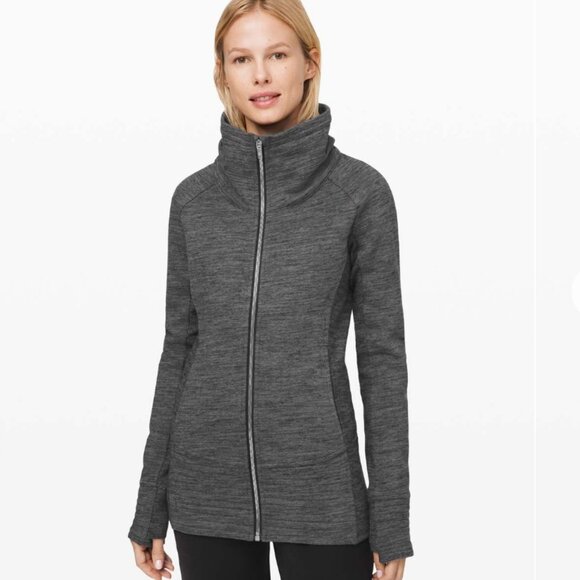 Lululemon Radiant Jacket II Heathered Dark Grey SIZE 4 - Picture 1 of 7